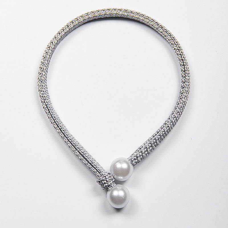 2pcs Oriental Faux Pearl Curtain Tiebacks