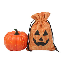 6 Pcs Pumpkin Devil Candy Storage Bags Halloween Drawstring