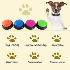Dog Voice Recording Button Pet Communication Training Buzzer