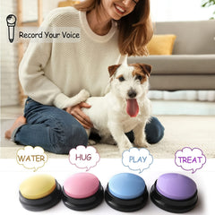 Dog Voice Recording Button Pet Communication Training Buzzer