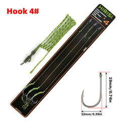 3pcs Carp Fishing Rigs Set Hook Boilie Stoppers Terminal Tackle