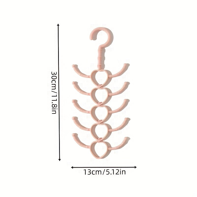 Rotatable 10-Claw Hanging Rack - 29x13x0cm - Clothes & Scarf Coat Rack