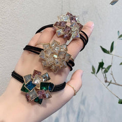 Crystal Rhinestone Elastic Hair Tie Ponytail Scrunchie