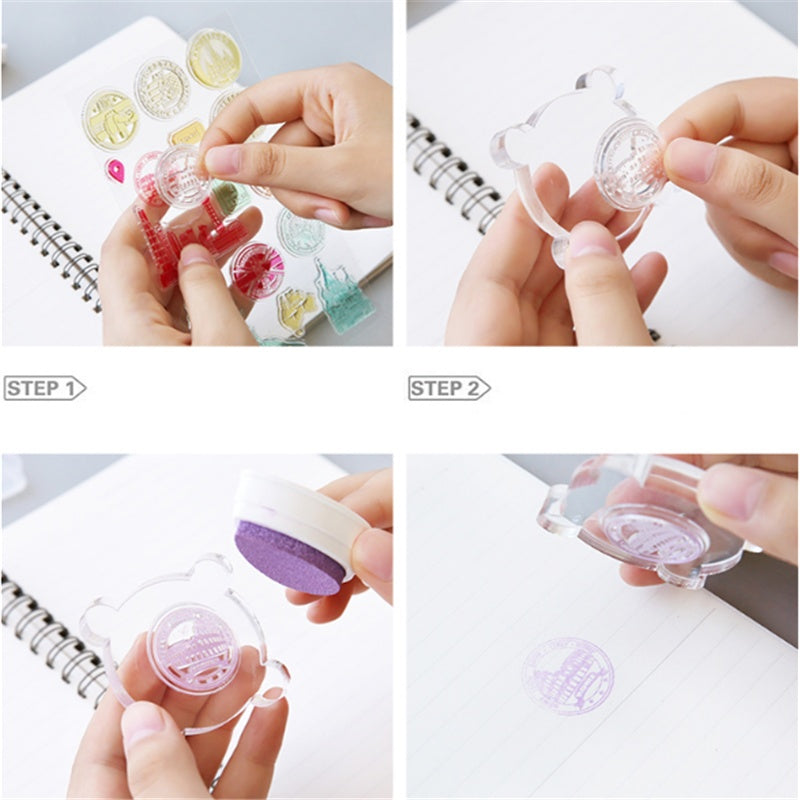 Clear Silicone Stamp Retro Rubber Clear Stamp For Cards Making DIY Scrapbooking