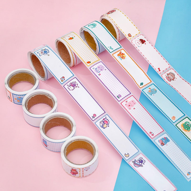 60pcs Personalized Transparent Custom Name Sticker Waterproof Label