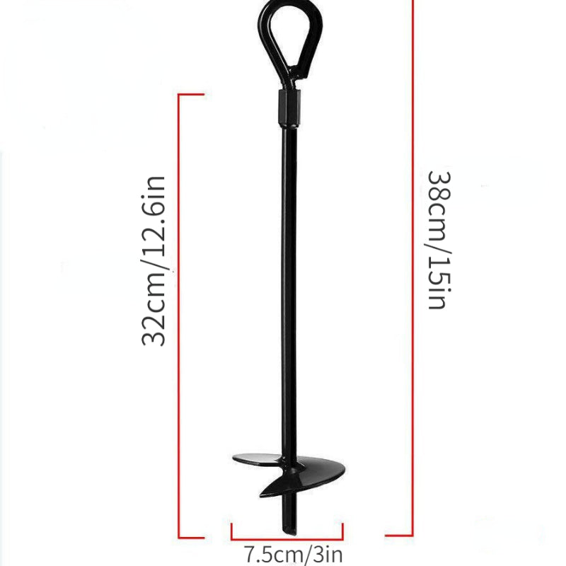 8pcs 15in Heavy-duty Swing Ground Anchors for Swings and Tents