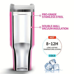 Halloween Skull Tumbler 40oz Stainless Steel Thermal Water Bottle