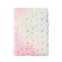 Plush Notebook A4 Gradient Student Diary High Value Gift Notepad
