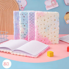 Plush Notebook A4 Gradient Student Diary High Value Gift Notepad