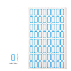 50 Sheets Red Self-adhesive Label Paper Name Classified Sticker Tag Number