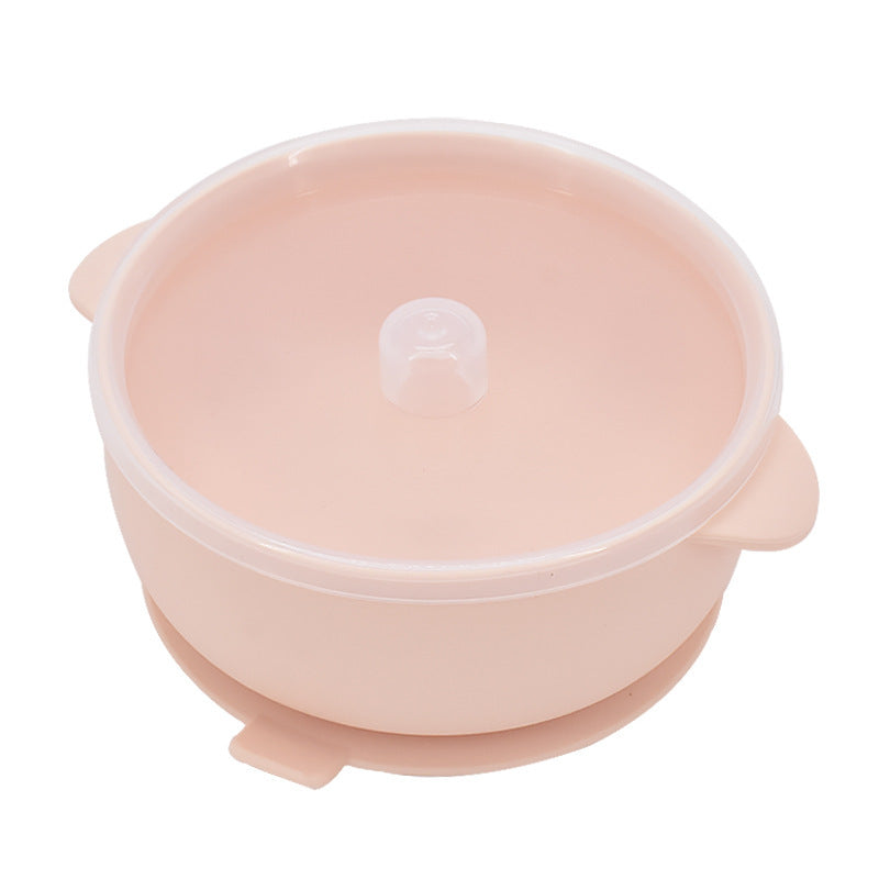 400ml Baby Silicone Bowl With Lid Baby Feeding Tableware