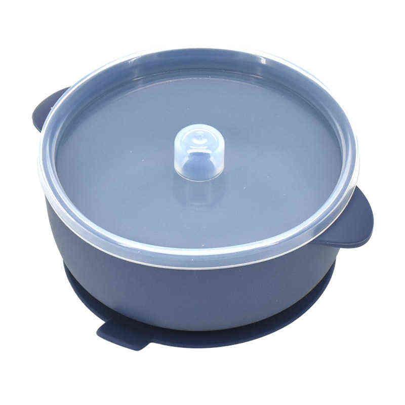 400ml Baby Silicone Bowl With Lid Baby Feeding Tableware