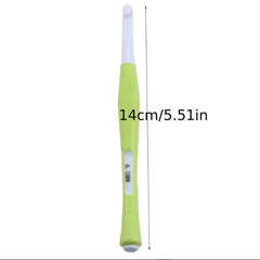 8pcs Candy Crochet Hooks Set with Soft Grip Handles for Arthritic Hands