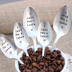 1pc Halloween Stainless Steel Slivery Spoon Dead Inside But Caffeinated Spoon