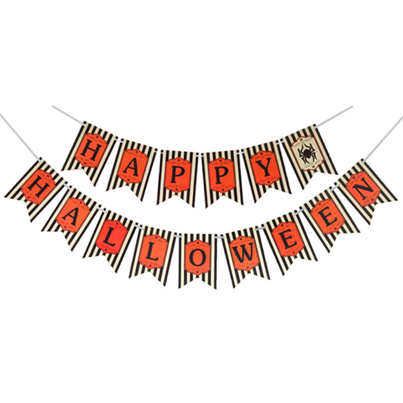 Halloween Banner Mantle Fireplace Home Decor