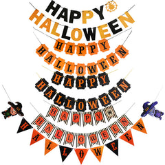 Halloween Banner Mantle Fireplace Home Decor