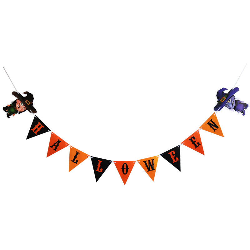 Halloween Banner Mantle Fireplace Home Decor