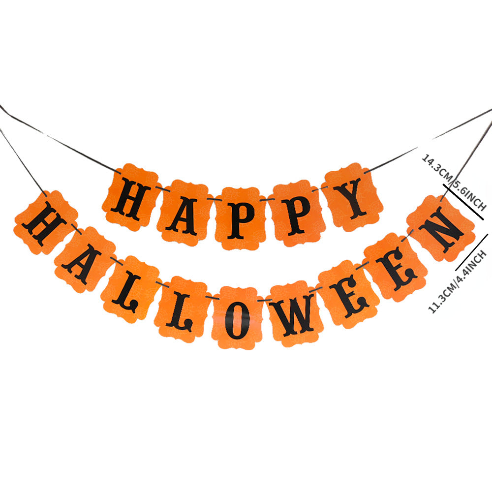 Halloween Banner Mantle Fireplace Home Decor