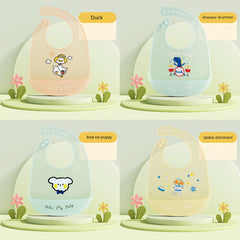Silicone Waterproof Baby Bib Adjustable Bib For Babies