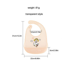 Silicone Waterproof Baby Bib Adjustable Bib For Babies