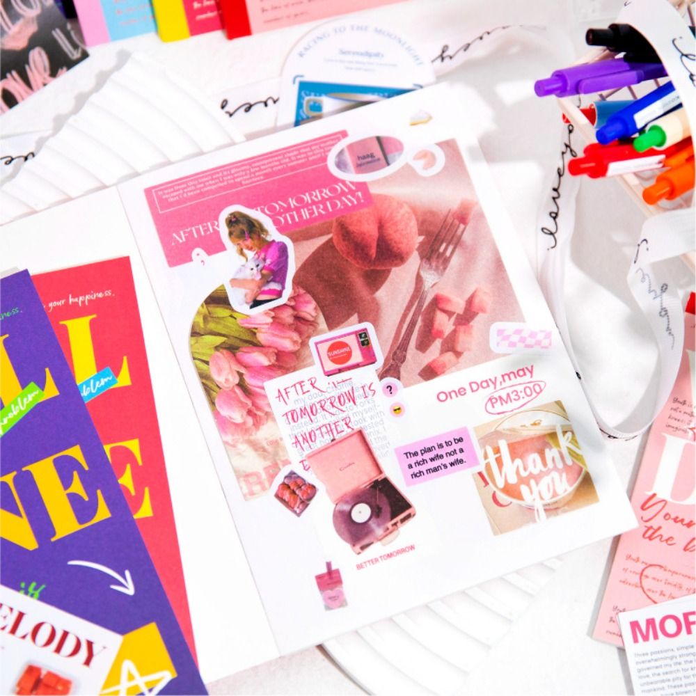 1pc Memo Pad Mini Notebook Lyrics Notepad Portable Diary Book