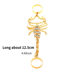 Retro Single Metal Bracelet Exaggerated Scorpion Finger Bracelet