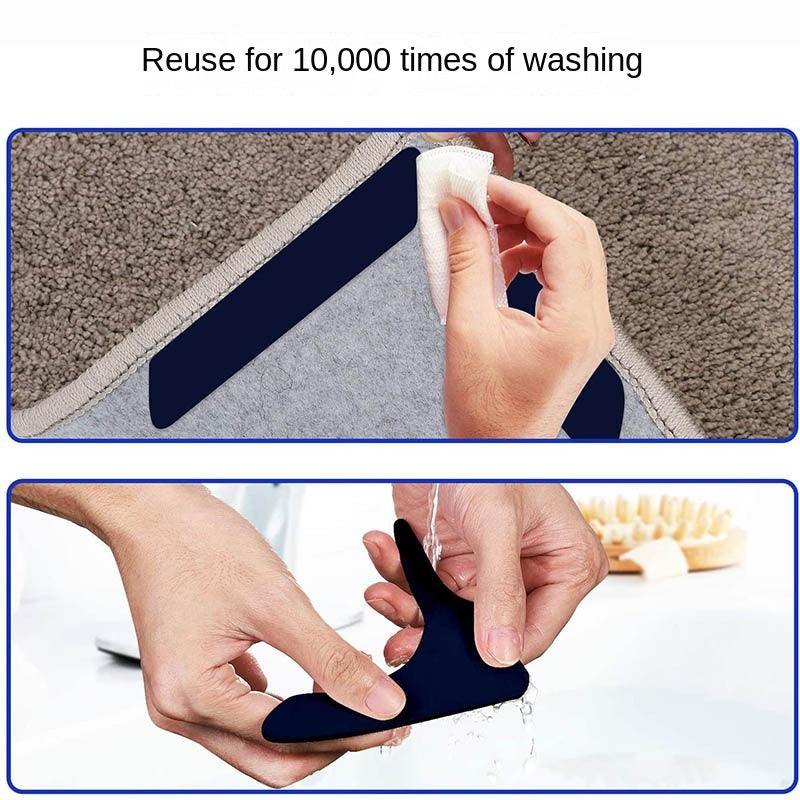 8pcs Rug Grip Tape Rug Grippers Non Slip For Tiles Hardwood Floors