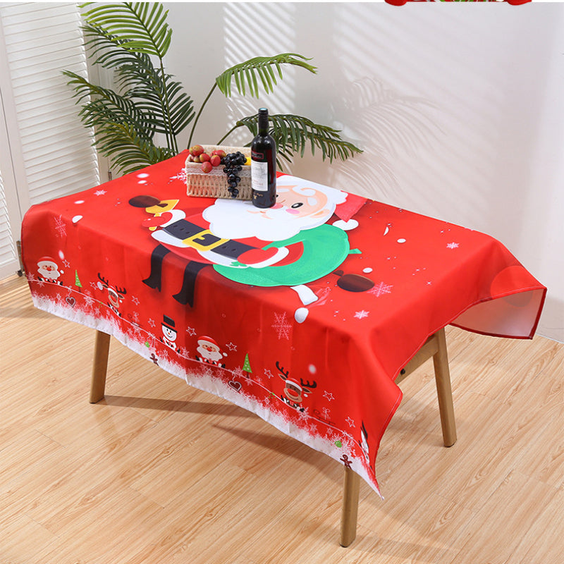 Christmas Table Decoration Waterproof Tablecloth & Chair Slipcover