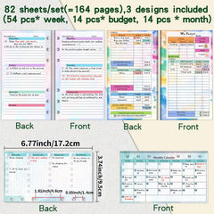 A6 Budget Planner Savings Notepad with Sticker