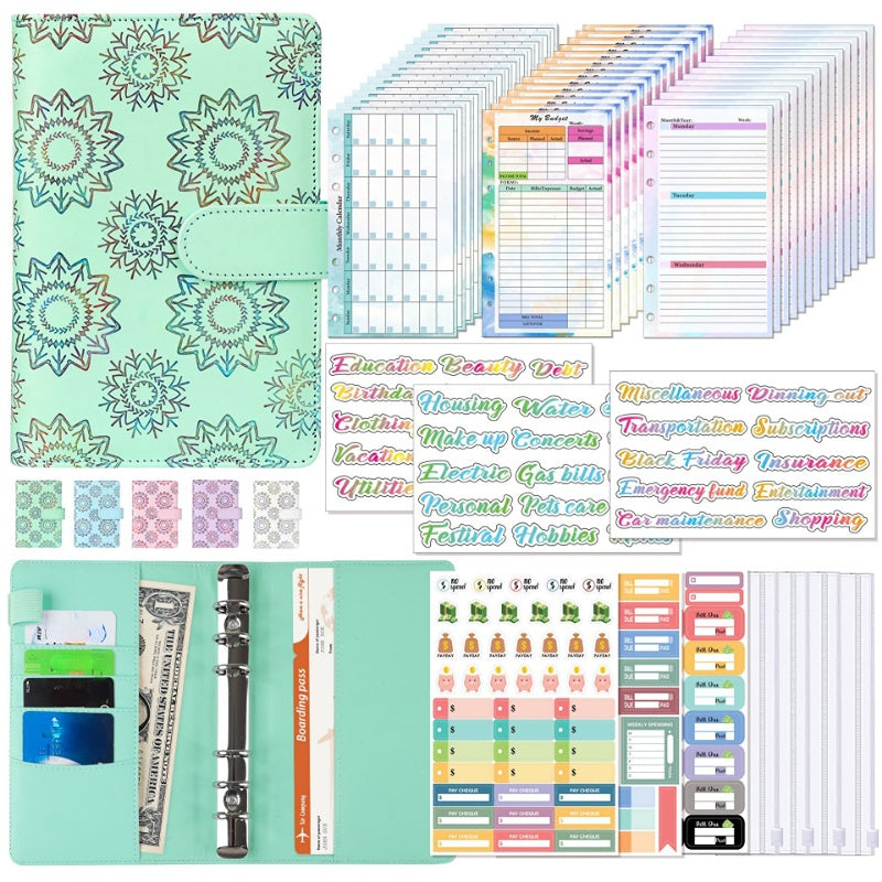A6 Budget Planner Savings Notepad with Sticker