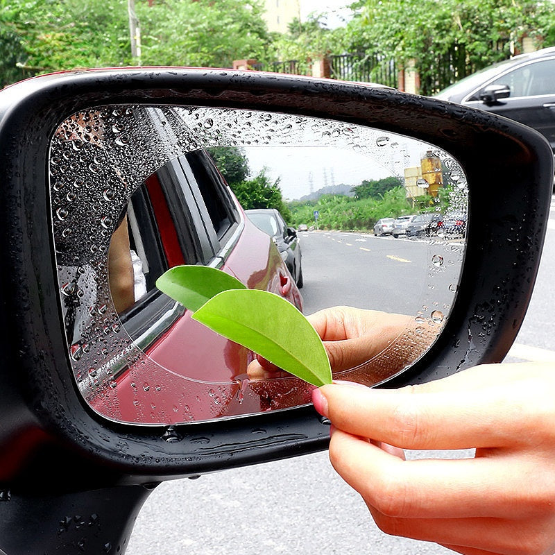 2pcs Car Rear Lens Anti Rain Film Nanocrysmic Anti Rain Patch Film