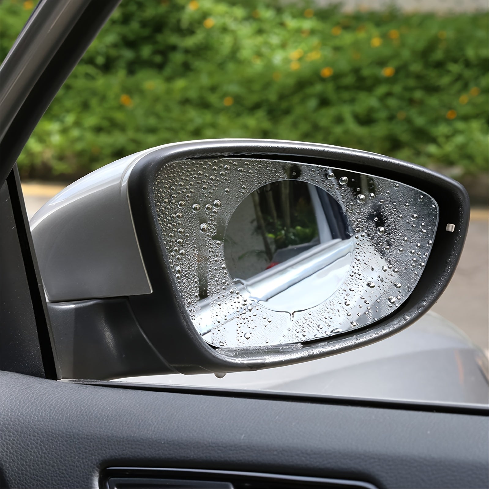 2pcs Car Rear Lens Anti Rain Film Nanocrysmic Anti Rain Patch Film