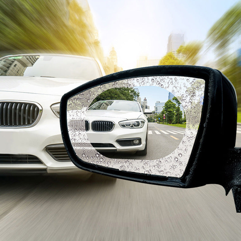 2pcs Car Rear Lens Anti Rain Film Nanocrysmic Anti Rain Patch Film
