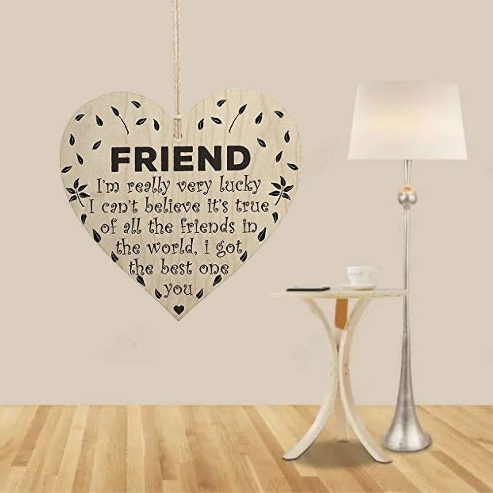 Wooden Love Door Hanging Sign - Friendship Plaque Gift