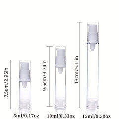 10ml Airless Pump Bottle Travel Cream Pump Bottle Vacuum Dispenser Bottle