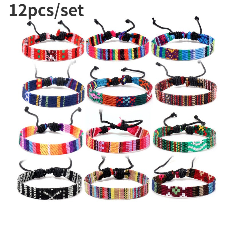 Ethnic Style Friendship Pull Rope Bracelet Bohemian Set