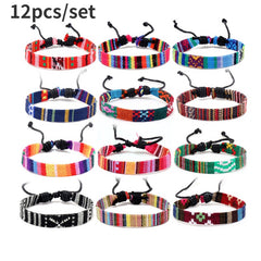 Ethnic Style Friendship Pull Rope Bracelet Bohemian Set