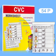 LACHILLY English CVC Words & Phonics Workbook for Kids
