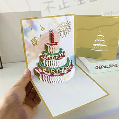 3D Pop up Birthday Light up Greeting Card