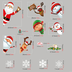 Christmas Snowflake Window Clings Window Stickers Glass Window Decorations