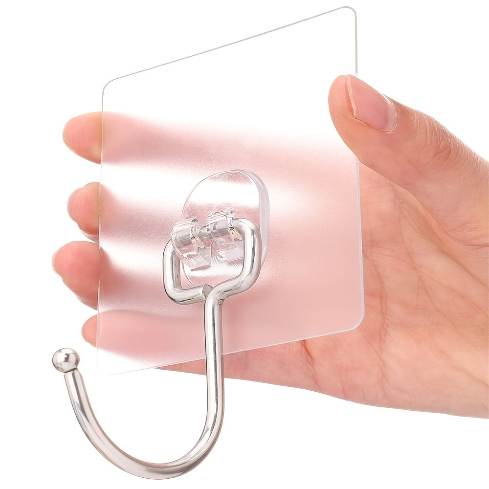 10pcs Heavy Duty Large Adhesive Hooks 16 78 KG Max Hotel Home Organization