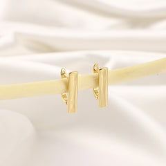 Geometric Glossy Earrings Creative Personality Banquet Party Jewelry