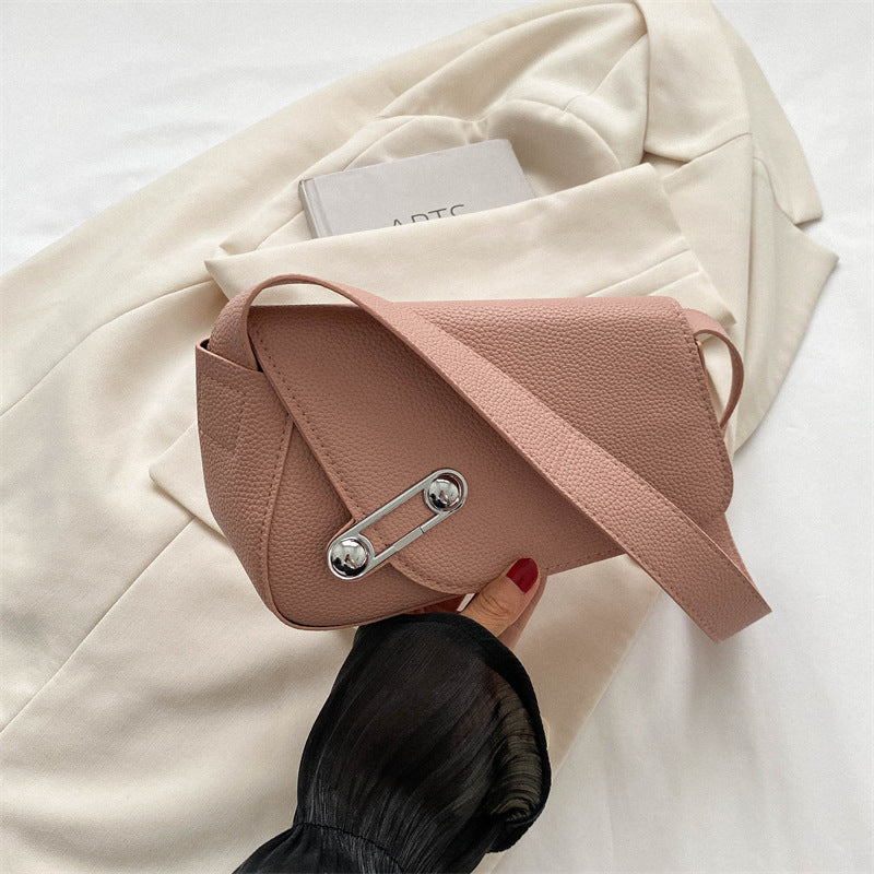 Vintage Flap Shoulder Bag Retro PU Underarm Bag Women's Casual Grunge Handbag