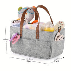 Baby Diaper Basket Storage Bag for Car Nursery Trunk Organizer