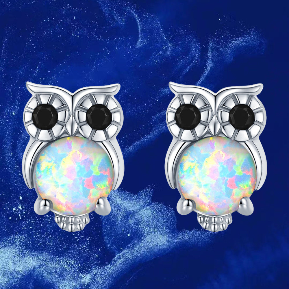 Mini Owl Stud Earrings - Birthday Christmas Gift