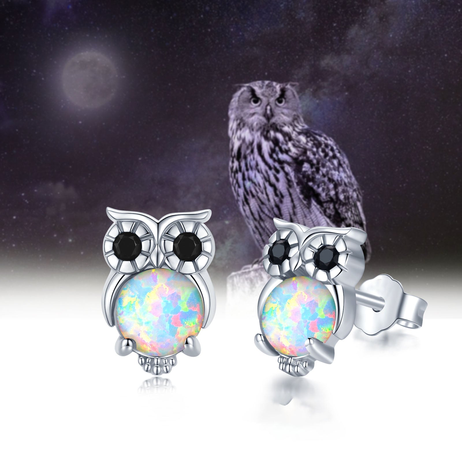 Mini Owl Stud Earrings - Birthday Christmas Gift