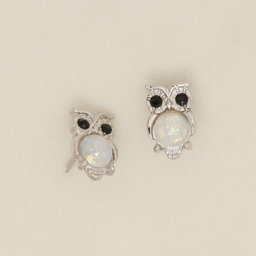 Mini Owl Stud Earrings - Birthday Christmas Gift