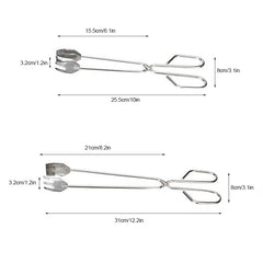 Stainless Steel Kitchen Tongs Scissors Salad Tong Kitchen Supplies