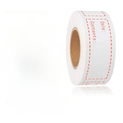 125 Sheets Removable Freezer Labels 2.54 x 7.62 cm