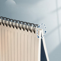 A4 Exam Study Notebook, Coil Thickening Style